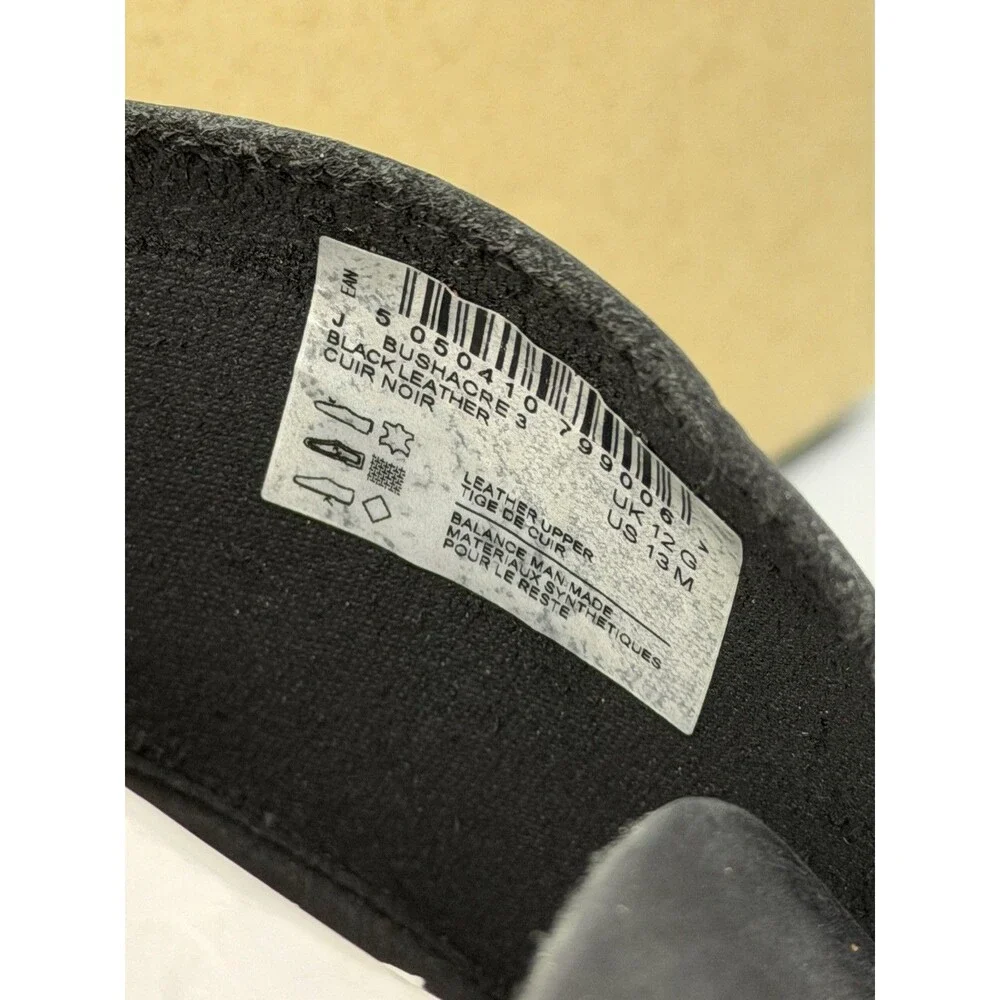 Clarks Bushacre Men's Black Leather Chukka Ankle Boots Casual Shoe Size 13